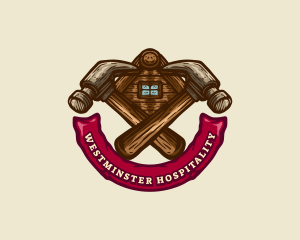 Carpentry Hammer Builder logo design