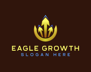 Arrow Growth Statistics logo design