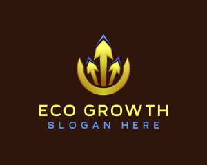 Arrow Growth Statistics logo design