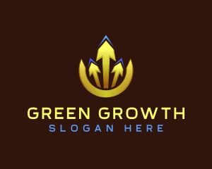 Arrow Growth Statistics logo design