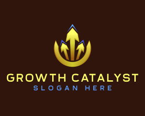 Arrow Growth Statistics logo design