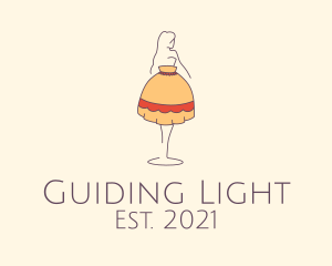 Lamp Lady Fixture logo design