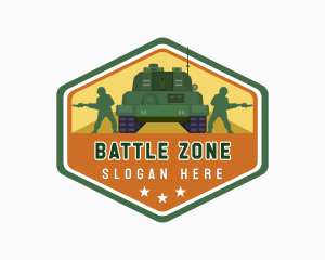 Soldier Military Tank logo