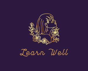 Beauty Floral Wellness logo design