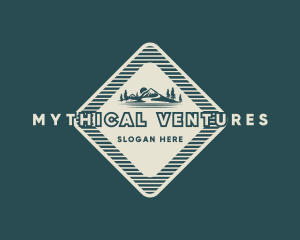 Mountain Hiking Nature logo design