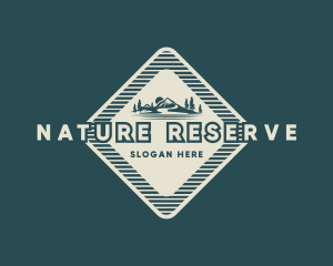 Mountain Hiking Nature logo design