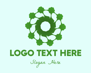 Eco-Friendly Flower logo