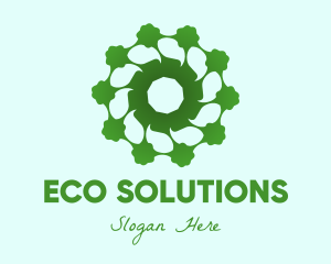 Eco-Friendly Flower logo design