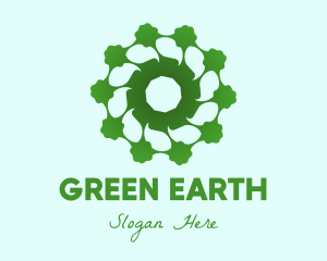 Eco-Friendly Flower logo design