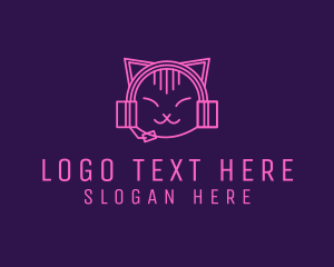 Cat Gamer Headphones logo