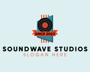 Retro Recording Studio logo design