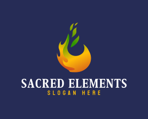 Flame Leaf Cremation logo