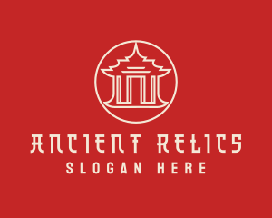 Ancient Asian Temple logo design