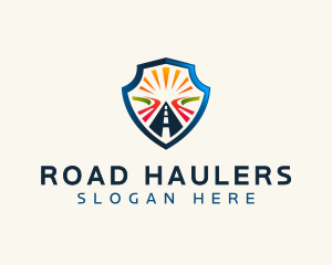 Shield Safety Road logo design