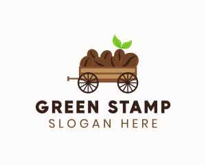 Organic Coffee Wagon logo design