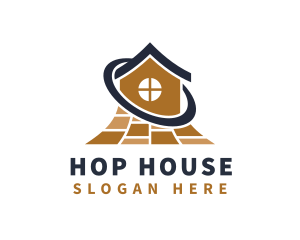 House Flooring Tile logo design