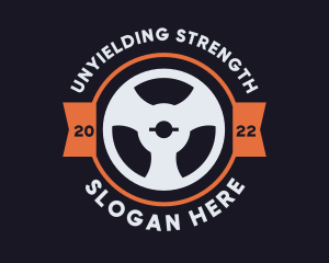 Strength Training Weights Badge logo design