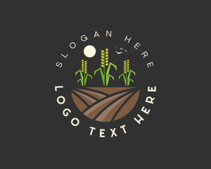 Rice Field Agriculture logo