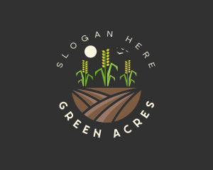 Rice Field Agriculture logo