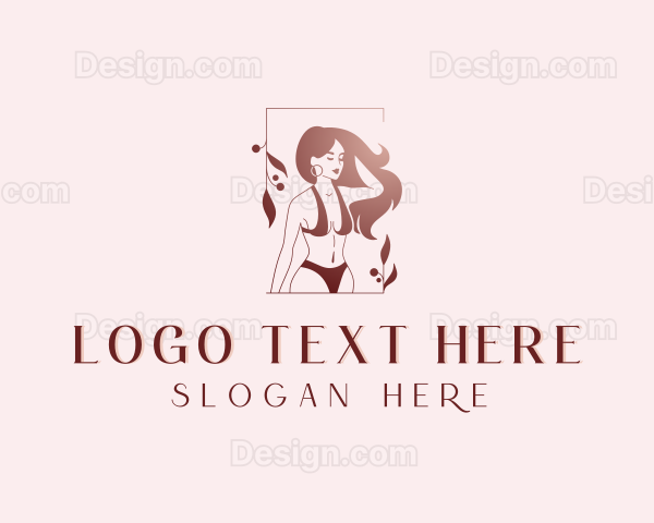 Sexy Woman Bikini Logo