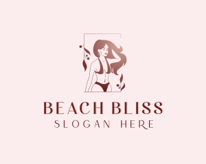 Sexy Woman Bikini logo design