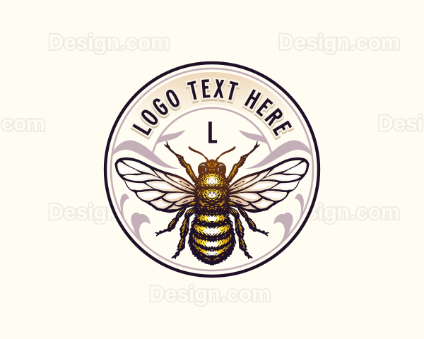 Honey Bee Apiculture Logo