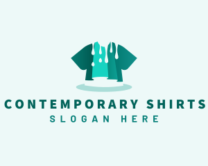 Shirt Paint Print logo design