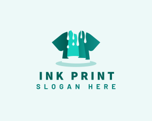 Shirt Paint Print logo