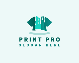 Shirt Paint Print logo design