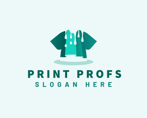 Shirt Paint Print logo design