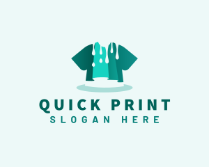 Shirt Paint Print logo design