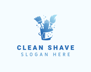 Gradient Clean Housekeeping logo design