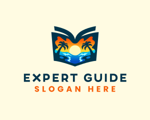 Beach Travel Guide Resort logo design