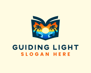 Beach Travel Guide Resort logo design