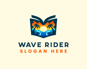 Beach Travel Guide Resort logo design