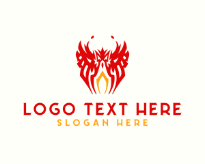 Tribal Flame Phoenix logo