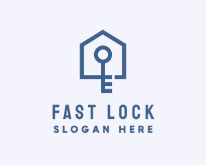 Home Security Key logo design