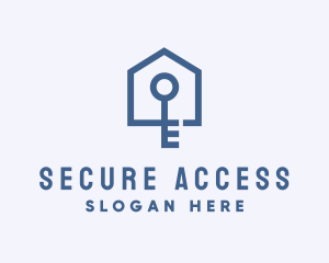 Home Security Key logo design