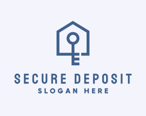 Home Security Key logo design