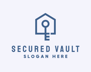 Home Security Key logo design