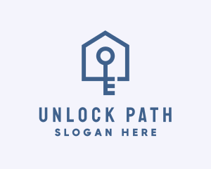 Home Security Key logo design