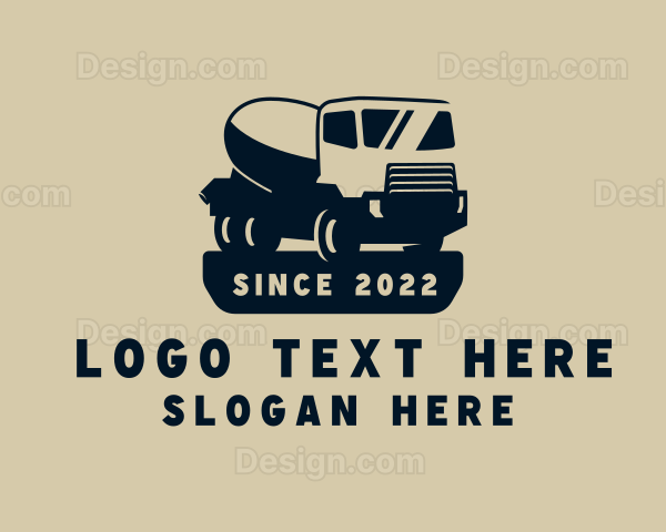 Cement Truck Vehicle Logo