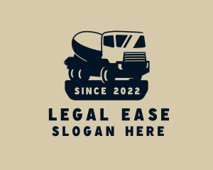 Cement Truck Vehicle logo