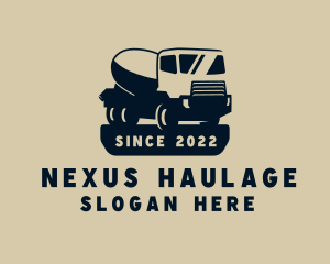 Cement Truck Vehicle logo design