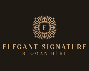 Elegant Floral Jeweler logo design