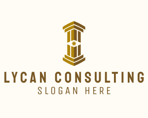 Eye Column Pillar Financing logo design