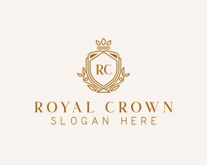 Monarchy Crown Shield logo design