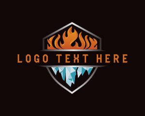 Fire Ice Heating Cooling logo