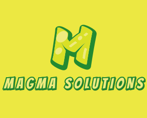 Graphic Gloss Letter M logo design