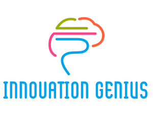 Colorful Brain Genius  logo